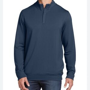 Travis Matthew‎ Men's Blue Pullover 1/4 Zip Jacket